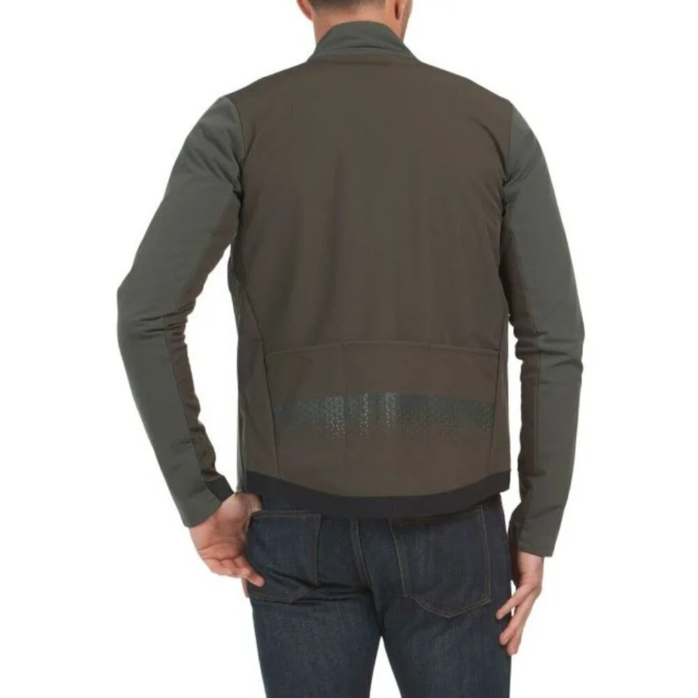 Oakley Mens Dark Green Full Zip Softshell Elements RC Thermal Jacket Sz M New